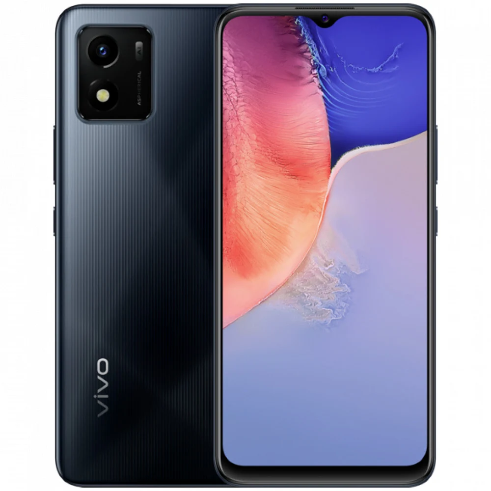Смартфон vivo Y01, P35 2/32GB, 6.51"IPS, 1600x720, BT5.0, 2xSIM+microSD, Elegant Black
