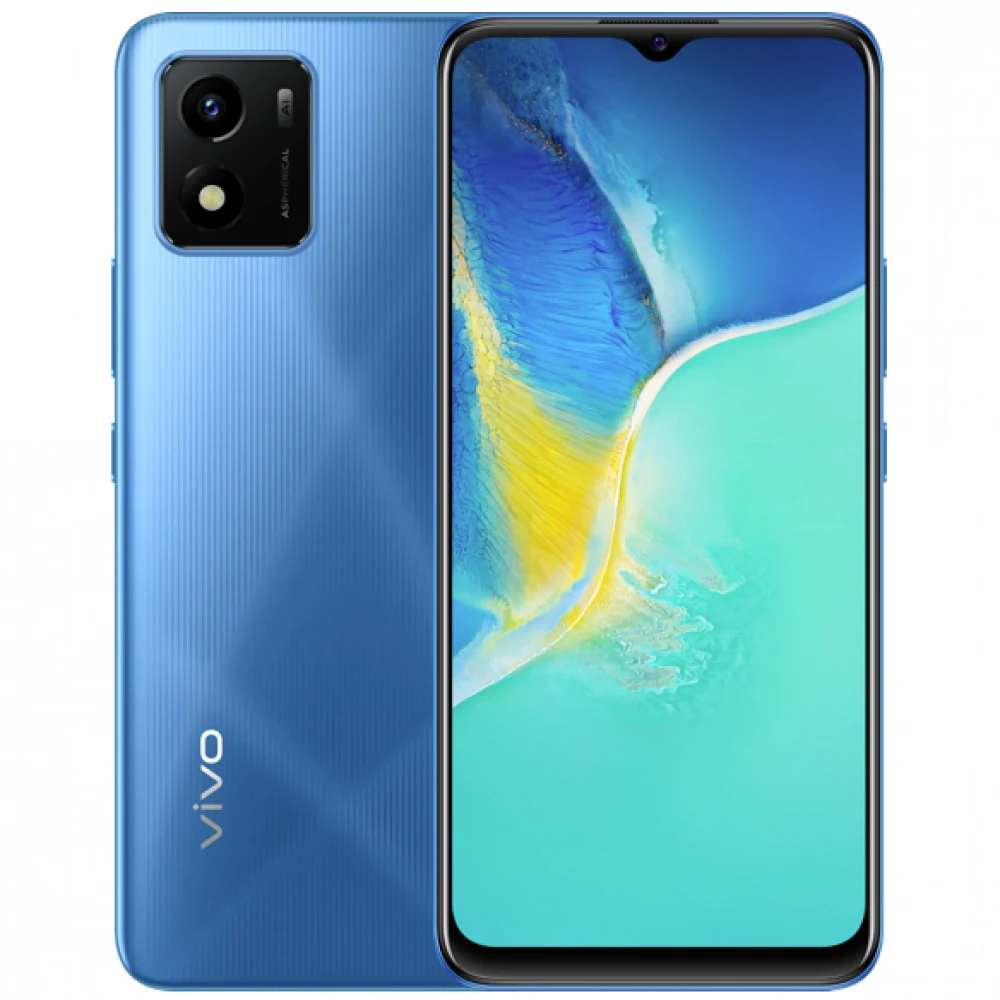 Смартфон vivo Y01, A11/2.3GHz/2GbRAM/32GbROM/6.51",1600x720/Wi-Fi/BT/GPS/2xSIM, Sapphire Blue
