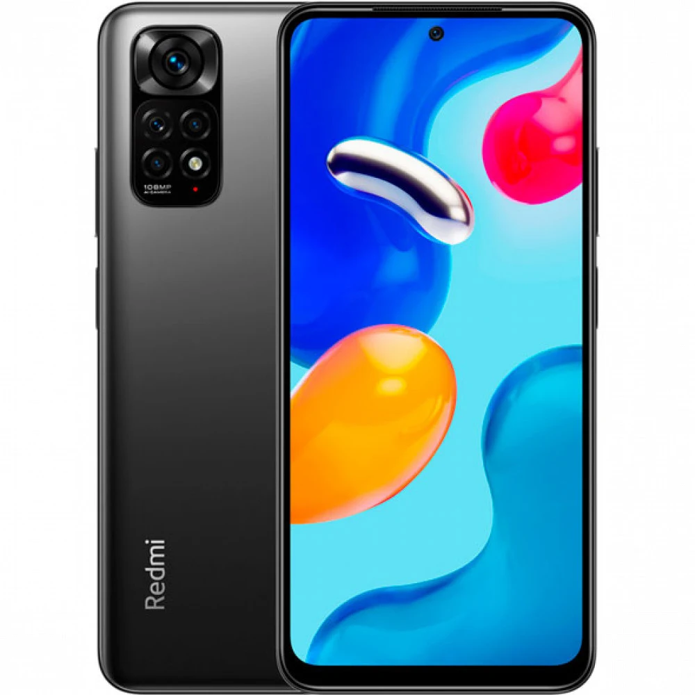 Смартфон Xiaomi Redmi Note 11S, G96 6/128GB, 6.43"AMOLED,2400x1080,BT5.0,IrDA,2xSIM+mSD,GraphiteGray