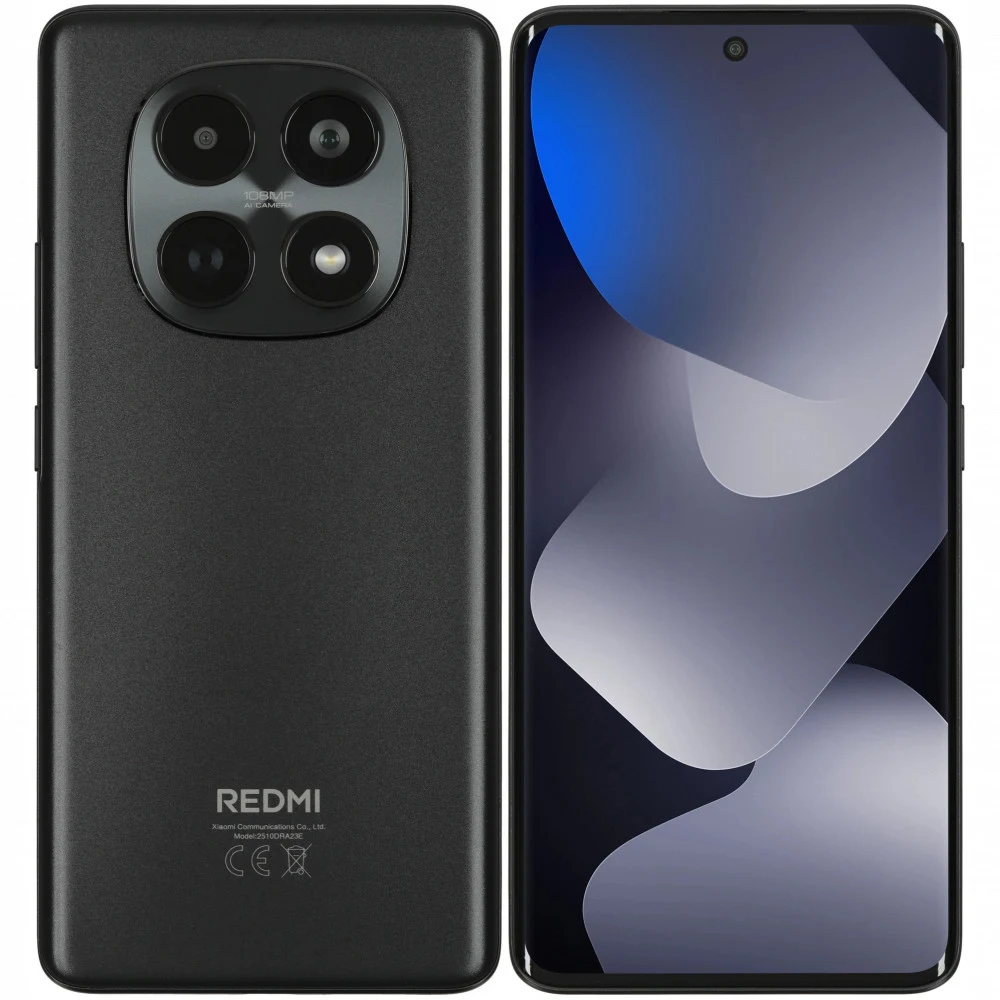 Смартфон Redmi Note 15 8+128Gb черный (MZB0M7WRU)