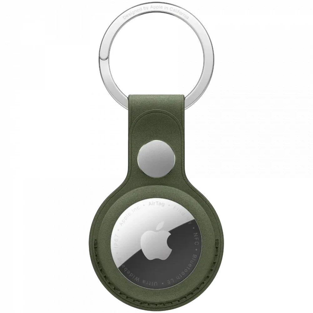 AirTag FineWoven Key Ring - Moss,Model A3363