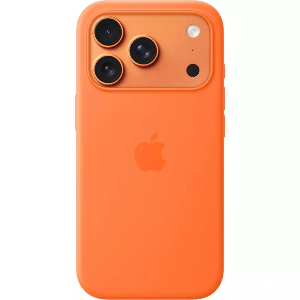 iPhone 17 Pro Silicone Case with MagSafe - Orange,Model A3559
