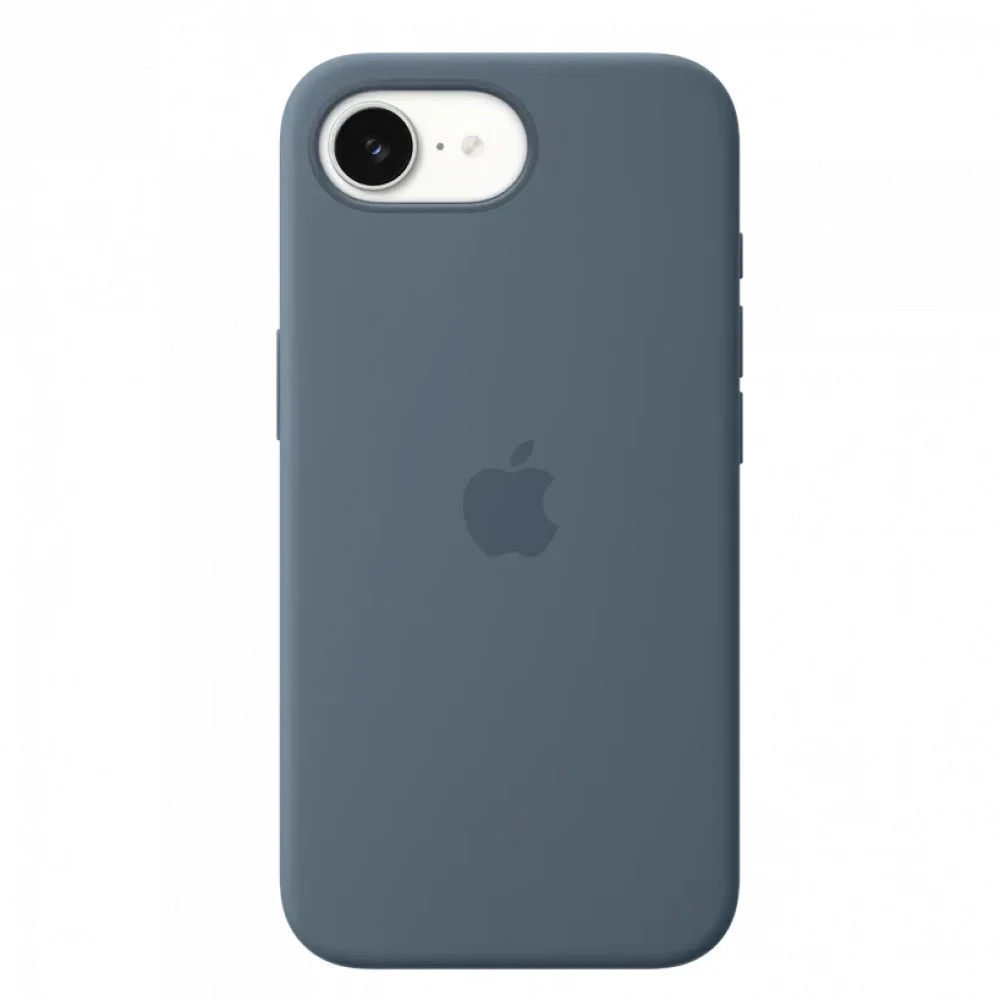 iPhone 17e Silicone Case with MagSafe - Anchor Blue,Model A3646