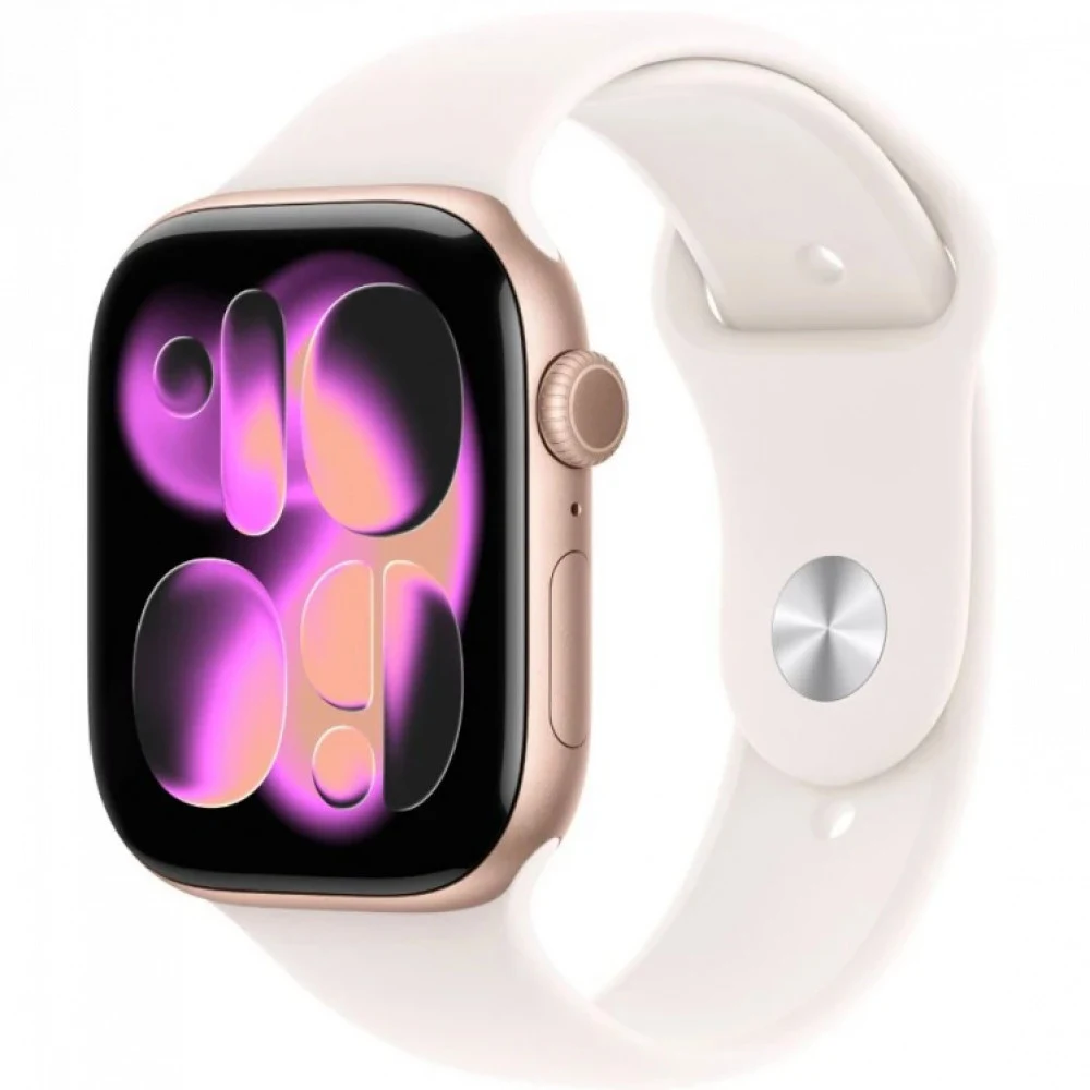 Умные часы Apple Watch Series 11 GPS 46mm Rose Gold Al Case Light Blush Sport Band M/L A3333 CN (MEV74X/A)