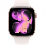 Умные часы Apple Watch Series 11 GPS 46mm Rose Gold Al Case Light Blush Sport Band M/L A3333 CN (MEV74X/A)