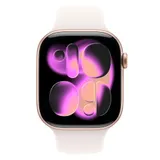 Apple Watch Series 11 GPS 42mm Rose Gold Aluminium Case with Light Blush Sport Band - M/L,Model A3331