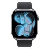 Apple Watch Series 11 GPS 42mm Space Grey Aluminium Case with Black Sport Band - S/M,Model A3331