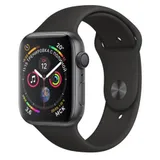 Смарт-часы Apple Watch Series 4, 44mm, 16Gb ROM, Wi-Fi, BT, GPS, фторэластомер, Space Gray-Black
