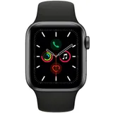Смарт-часы Apple Watch Series 5, 40mm, 32GB ROM, Wi-Fi, BT, GPS, фторэластомер, Space Gray-Black