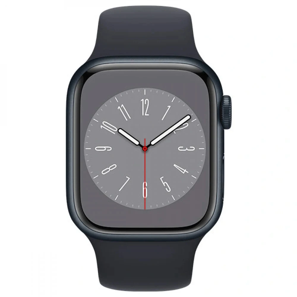 Смарт-часы Apple Watch Series 8, 41mm, 32GB ROM, Wi-Fi, BT, GPS, фторэластомер, Midnight