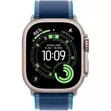 Apple Watch Ultra 3 GPS + Cellular 49mm Natural Titanium Case with Blue/Bright Blue Trail Loop - S/M,Model A3281
