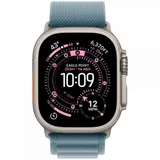 Apple Watch Ultra 3 GPS + Cellular 49mm Natural Titanium Case with Light Blue Alpine Loop - Medium,Model A3281