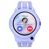 Смарт часы, Elari, 4G Wink, IPS дисплей 1.3 дюйма, Разрешение 240 х 240, Водонепроницаемые (IP67), Аккумулятор 605 мАч, Время работы до 7 дней, Лиловый