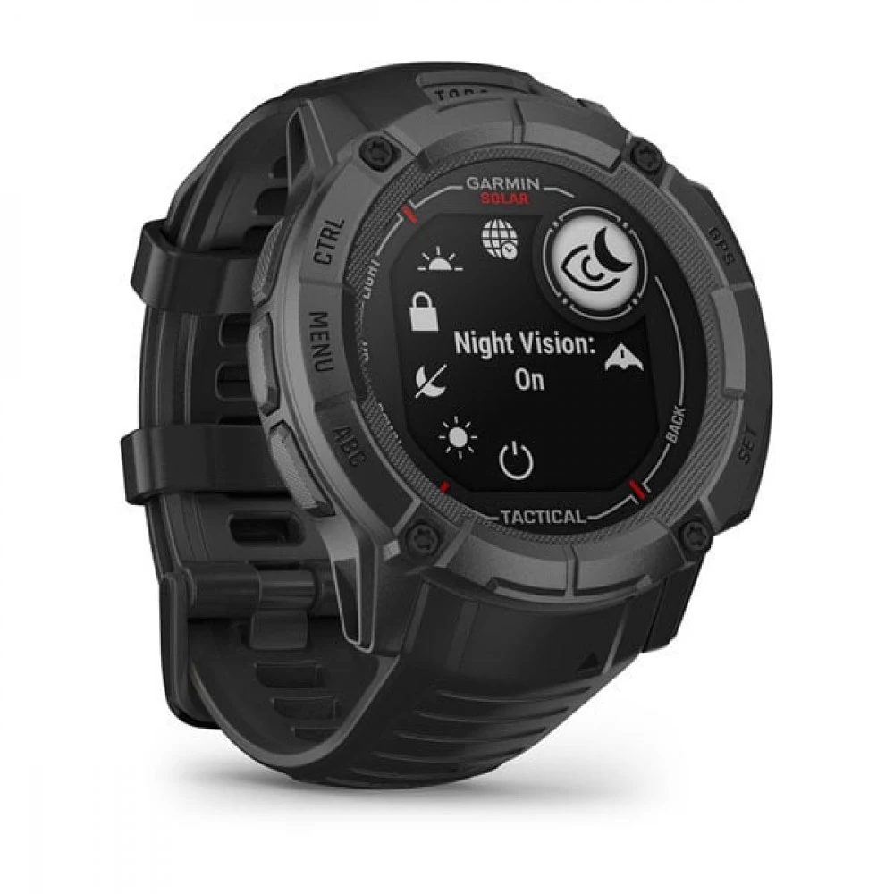 Смарт-часы Garmin Instinct 2X Solar Tactical Edition 50мм 1" MIP корп.черный рем.черный (010-02805-03)