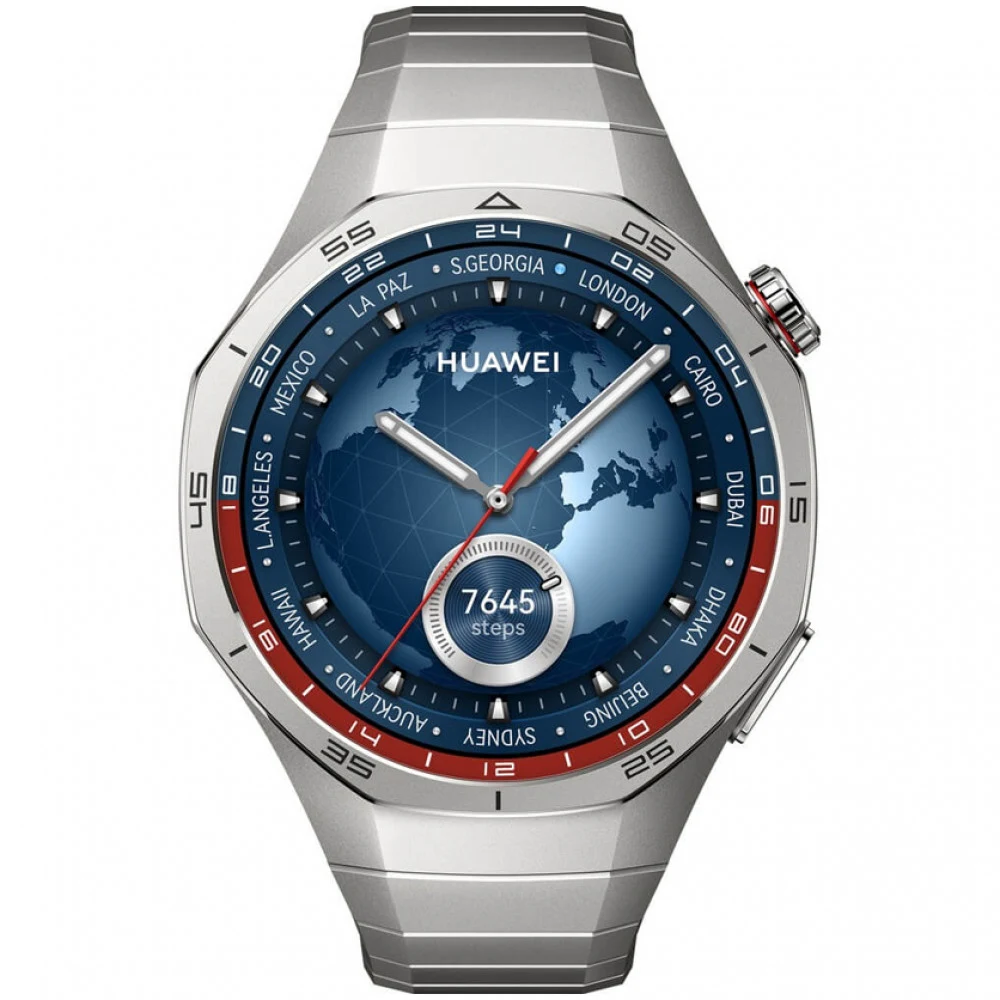Смарт часы, Huawei, Watch GT 5 Pro VLI-B29M 46mm, Дисплей 1.43" цветной AMOLED-экран, Разрешение 466 x 466, Водонепроницаемые (5 АТМ), Вес 53 гр, (Titanium Strap) Титан
