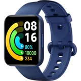 Смарт часы, Xiaomi, Poco Watch, M2131W1, Дисплей 1.6" AMOLED, Разрешение 320 x 360, Водонепроницаемые (5 АТМ), GPS+GLONASS, Galileo, BDS, Батарея 225 мАч, Вес 31 гр, Синий