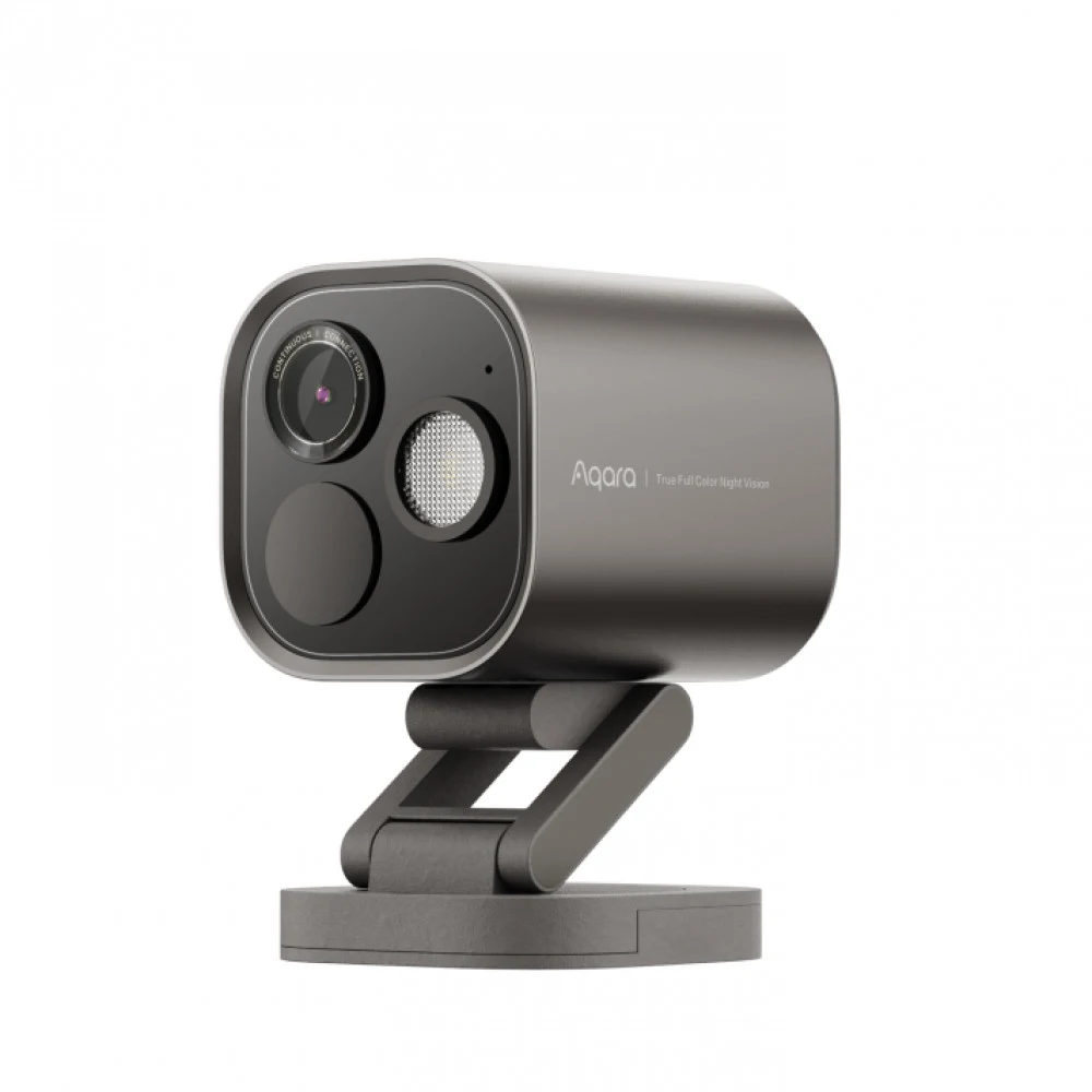 Камера хаб Aqara G5 Pro (Wi-Fi версия) /Quad HD 2688×1520/Wi-Fi 2.4-5 ГГц/Zigbee/Bluetooth/угол обзора 133°/32 ГБ памяти/ночная съемка/двусторонняя аудиосвязь/прожектор/IP65/питание USB-C/серый (CH-