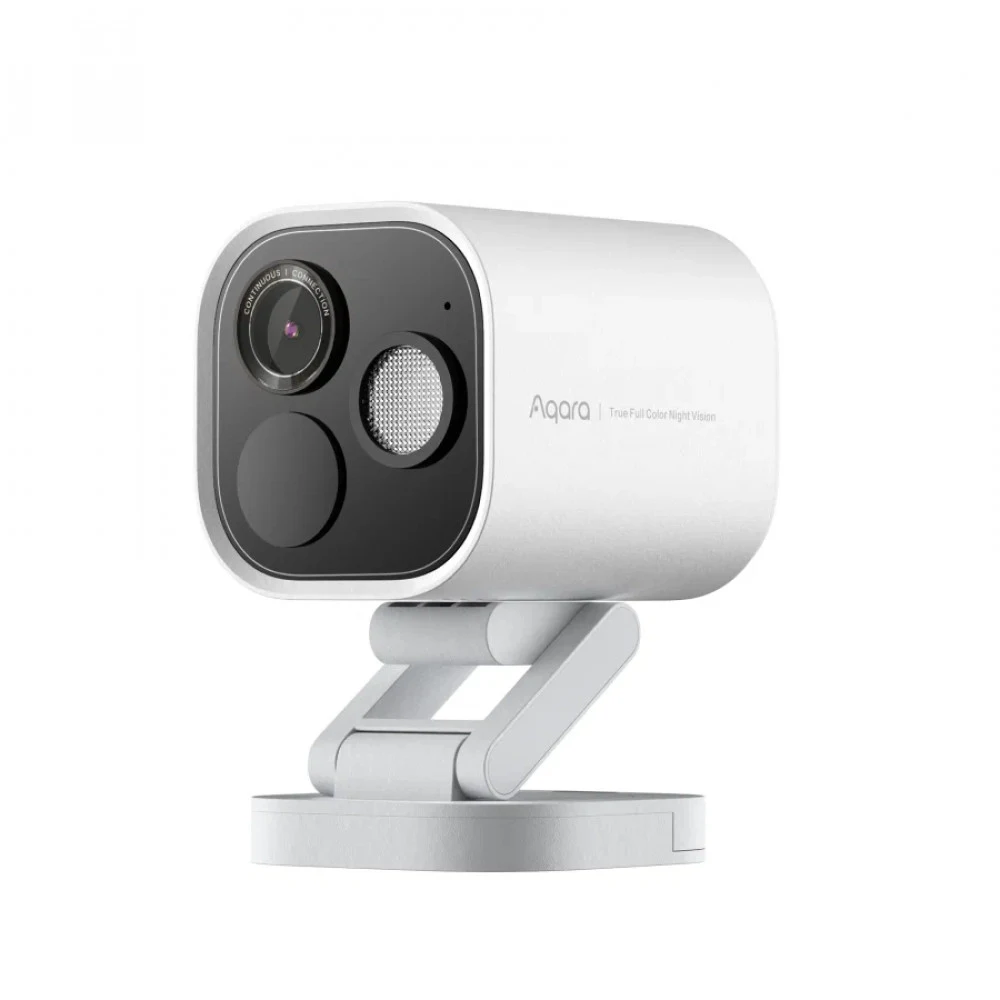 Камера хаб Aqara G5 Pro (Wi-Fi версия) /Quad HD 2688×1520/Wi-Fi 2.4-5 ГГц/Zigbee/Bluetooth/угол обзора 133°/32 ГБ памяти/ночная съемка/двусторонняя аудиосвязь/прожектор/IP65/питание USB-C/белый (CH-