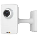 Small-sized indoor network camera. Fixed lens and adjustable focus. Multiple, individually configurable H.264 and Motion JPEG streams max SVGA 800 x 600 resolution at 30 fps. Video motion detection.