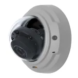 Light-sensitive, day/night fixed dome in a vandal-resistant, outdoor casing. Built-in, automatically or manually adjustable IR illumination. Varifocal 3.3-12 mm P-Iris lens, remote focus and zoom. M