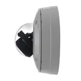 Light-sensitive, day/night fixed dome in a vandal-resistant, outdoor casing. Built-in, automatically or manually adjustable IR illumination. Varifocal 3.3-12 mm P-Iris lens, remote focus and zoom. M