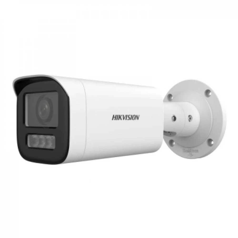 IP видеокамера, Hikvision, DS-2CD1623G2-LIZU, Цилиндрическая, CMOS- матрица 1/2.9" progressive, Smart ИК/Белая до 50м 2 mp 0.005 Lux F1.6, Варифокальный моторизованный объектив f28–12 мм Аудио 1Микр