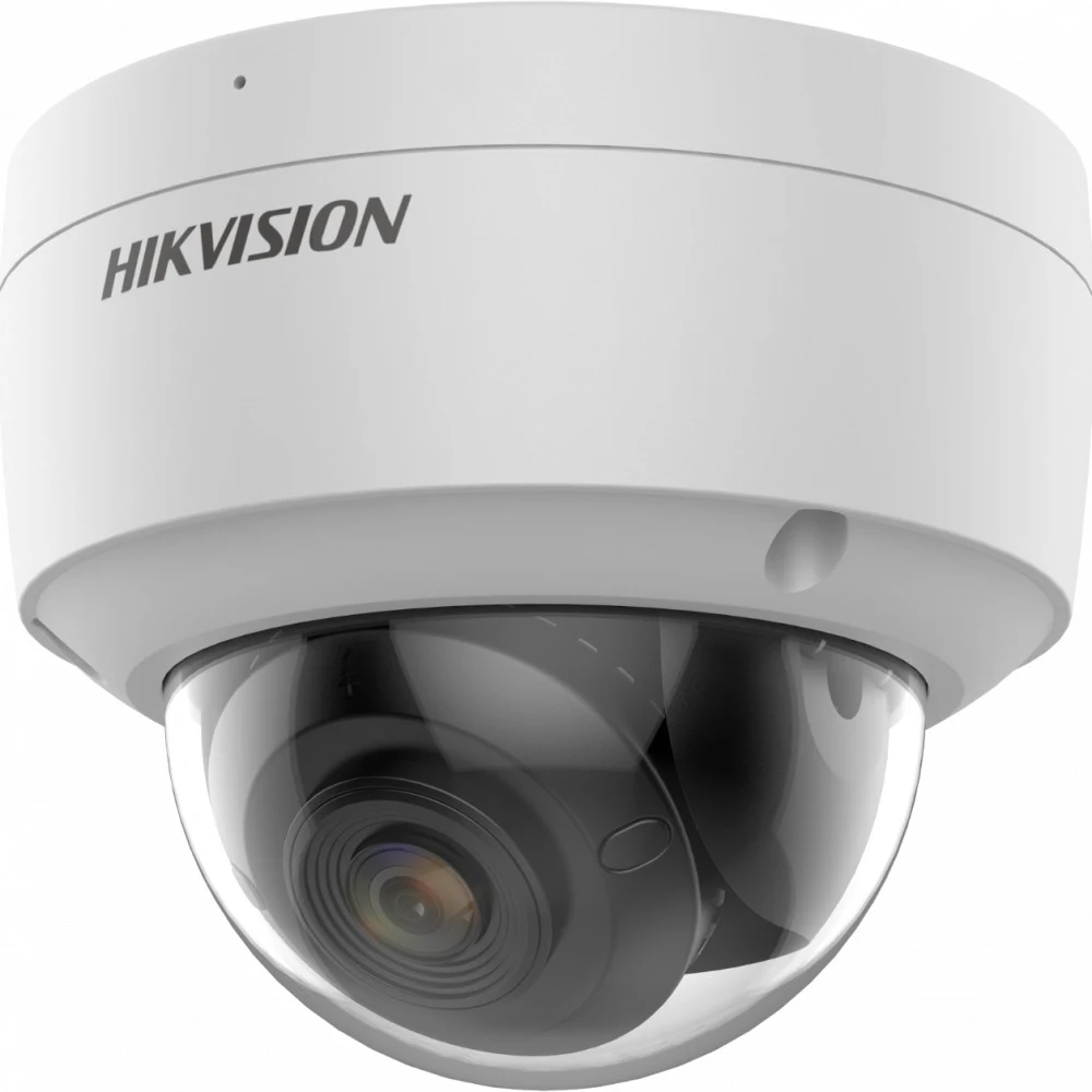 4Мп купольная IP-камера с технологией AcuSense ● Высокое качество изображения с разрешением 4 Мп ● Технология эффективного сжатия H.265+ ● Четкое изображение при яркой задней засветке благодаря техн