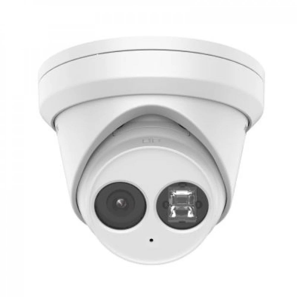 IP видеокамера, Hikvision, DS-2CD2343G2-IU, Купольная, CMOS- матрица 1/3" progressive, ИК до 30м, AcuSense, 4 mp, 0.005 Lux F1.6, Фиксированный f2.8мм, Аудио 1Микрофон 1MicroSD до 512Gb, WDR, IP67,