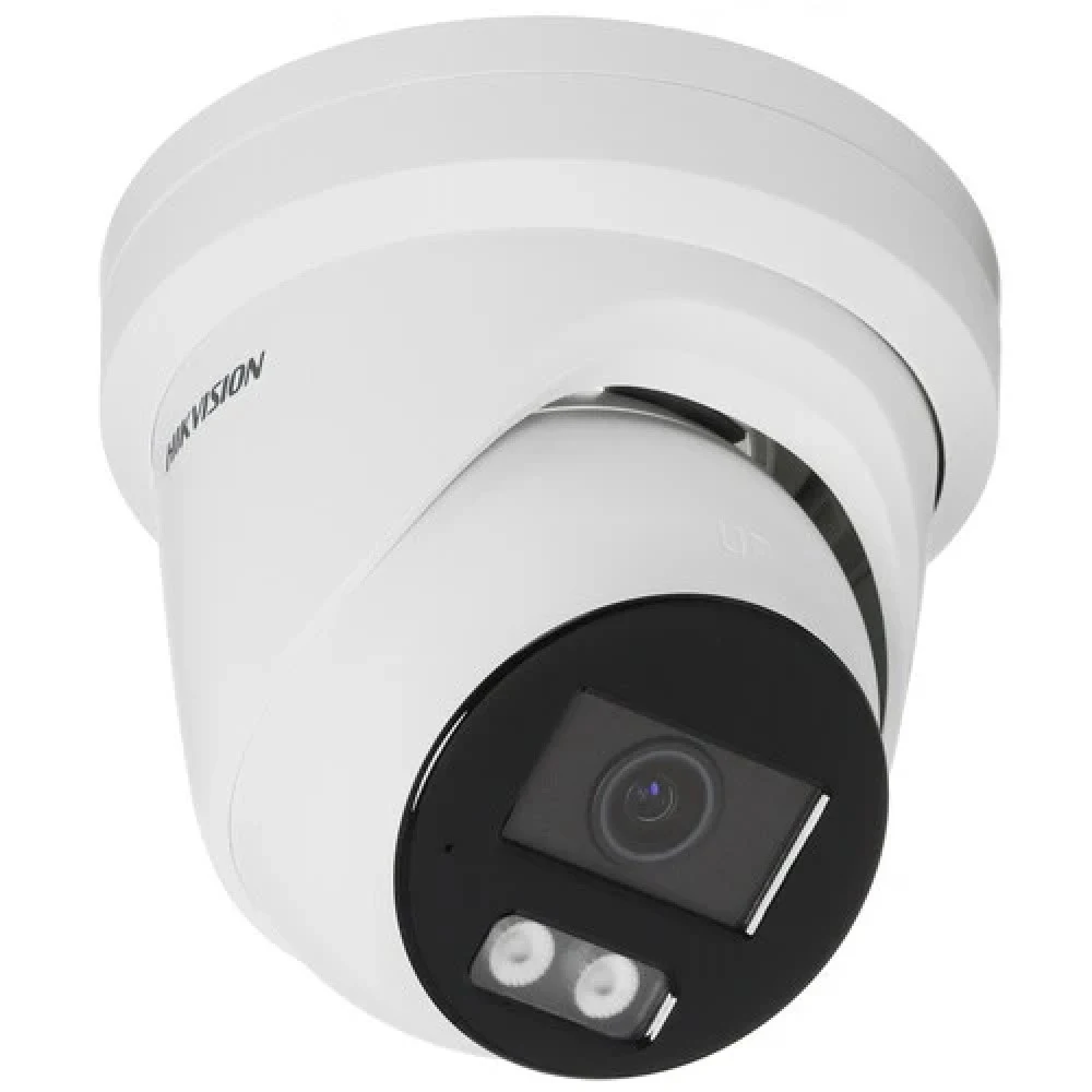 IP видеокамера, Hikvision, DS-2CD2347G2H-LIU, Купольная, CMOS- матрица 1/1.8" progressive Smart ИК/Белая до 30м ColorVu 4 mp 0.0005 Lux F1.0 Фиксированный f2.8мм, Аудио 1Микрофон 1MicroSD до 512Gb,