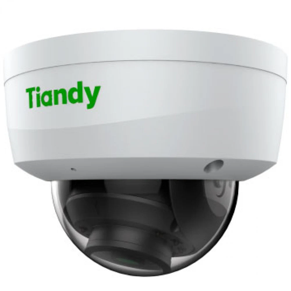 Tiandy 2Мп купольная IP-камера 2.7-13.5mm, 512Гб слот SD, audio I/O 1/1, alarm I/O 1/1 ● Full Metal Housing ● Motorized Lens 2.7-13.5mm ● Up to 1920x1080@30fps ● S+265/H.265/H.264 ● Min. illuminatio