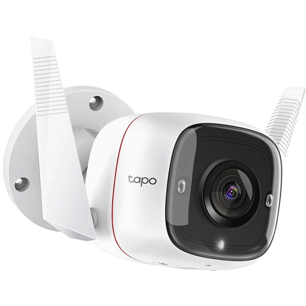 Домашняя Wi-Fi камера Tapo C310 уличная &lt Матрица 1/3.2, 3 Мп (2304 × 1296), F/NO: 2.2, фокусное расстояние: 3.89 мм, ночное видение 850 нм ИК-подсветка до 30 м, H.264, Рабочая температура: –20...