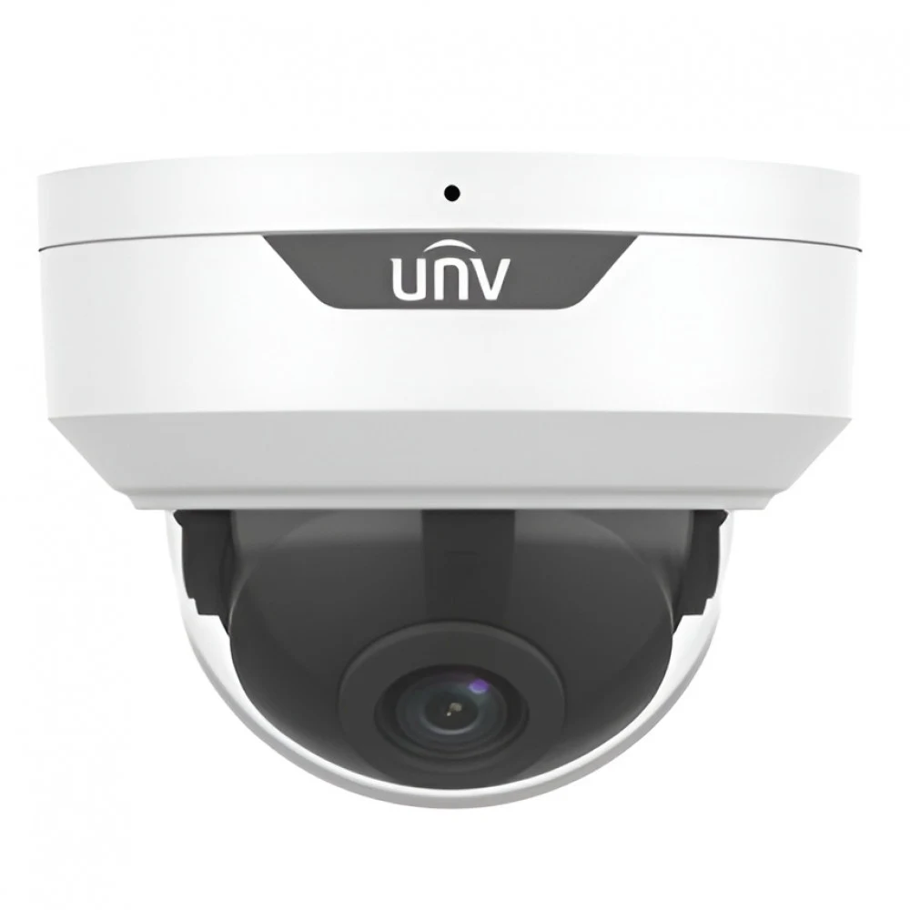Камера Uniview Видеокамера IP купольная антивандальная, 1/2.7" 8 Мп КМОП @ 20 к/с, ИК-подсветка до 30м., EasyStar 0.005 Лк @F1.6, объектив 2.8 мм, WDR, 2D/3D DNR, Ultra 265, H.265, H.264, MJPEG, 2 п