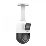 Uniview Сдвоенная видеокамера IP Мини-PTZ, 2 x 1/2.8", 2 x 2 Мп КМОП @ 25 к/с, ИК-подсветка до 10м (обзорная камера), ИК-подсветка до 50м (поворотная камера), подсветка видимого спектра до 10м.(пово