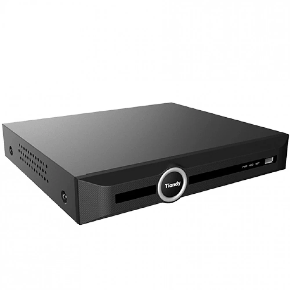 Tiandy 10-ти канальный IP видеорегистратор. HDD - 1 SATA до 10 ТБ, alarm I/O 4/1. IP-видеорегистратор 10 канальный с поддержкой протокола ONVIF (Rfofile S) H.264/H.265/H.264 Smart/H.265 Smart Поддер