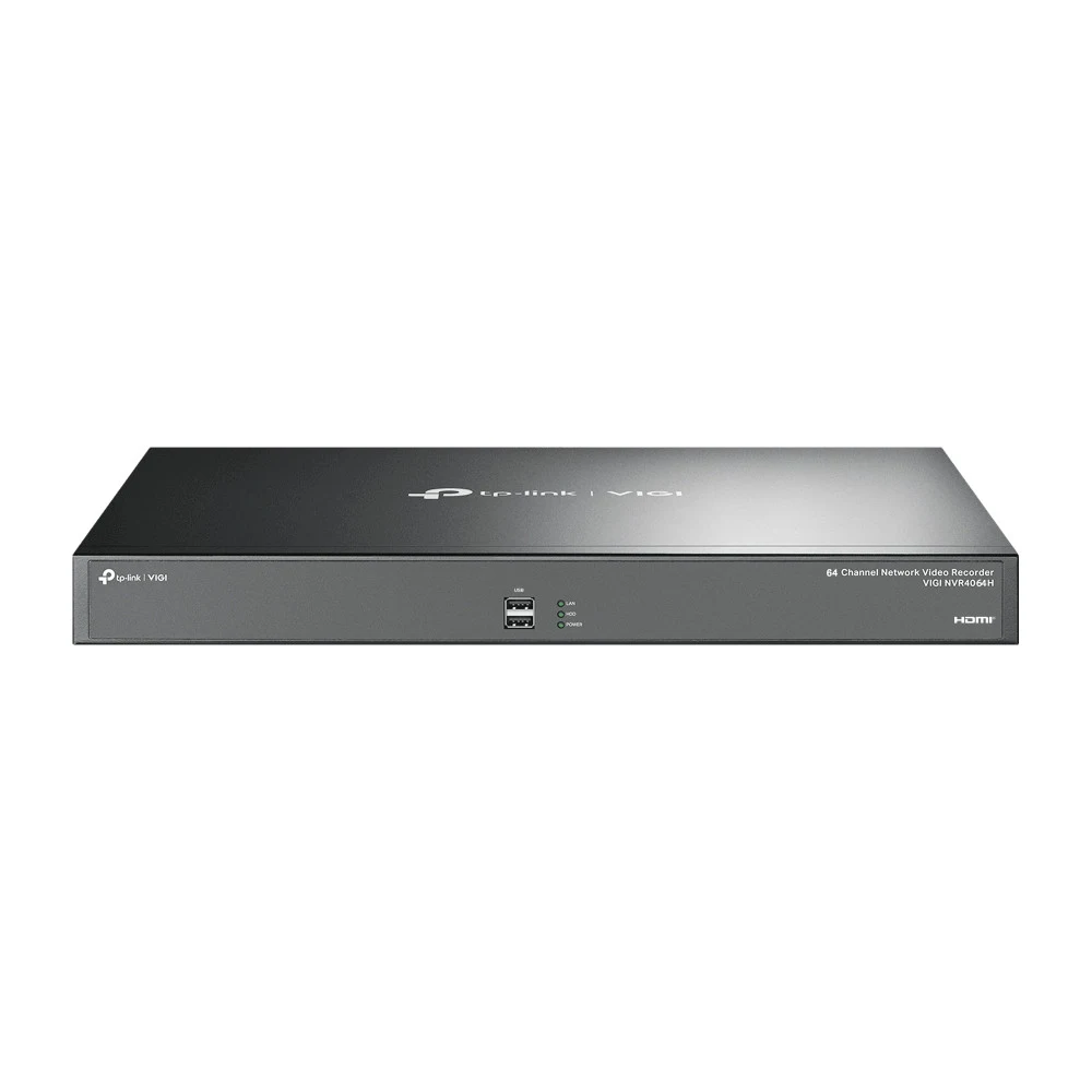 Цифровой видеорегистратор 64CH TP-Link VIGI NVR4064H &lt 64 канала с разрешением до 8 МП, 4 интерфейса SATA до 16TB, hdmi, vga, два порта USB 2.0, один порт USB 3.0, интерфейс RS232, Alarm In/Out 16