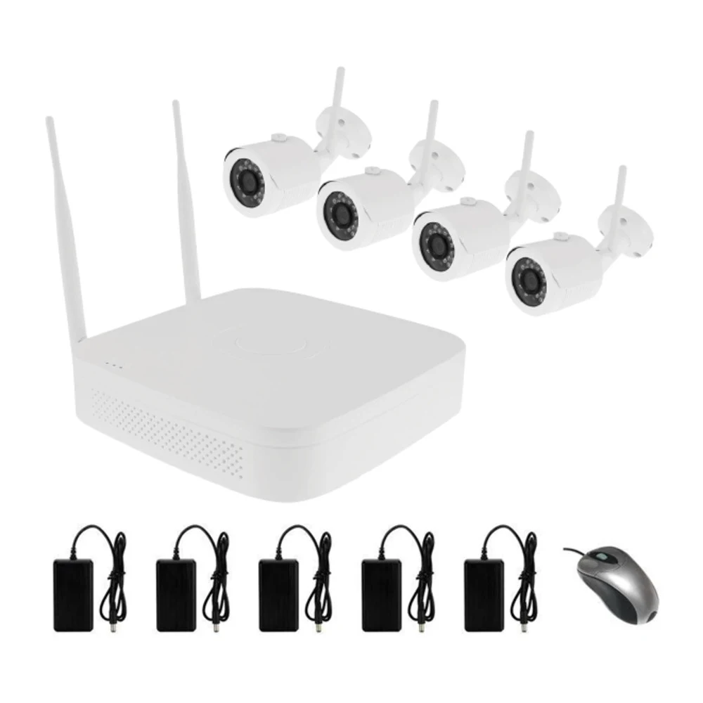 Комплект видеонаблюдения 4+1 CANTONK NVRPG420RH10 &lt 2MP, 4CH, IP, POE&gt