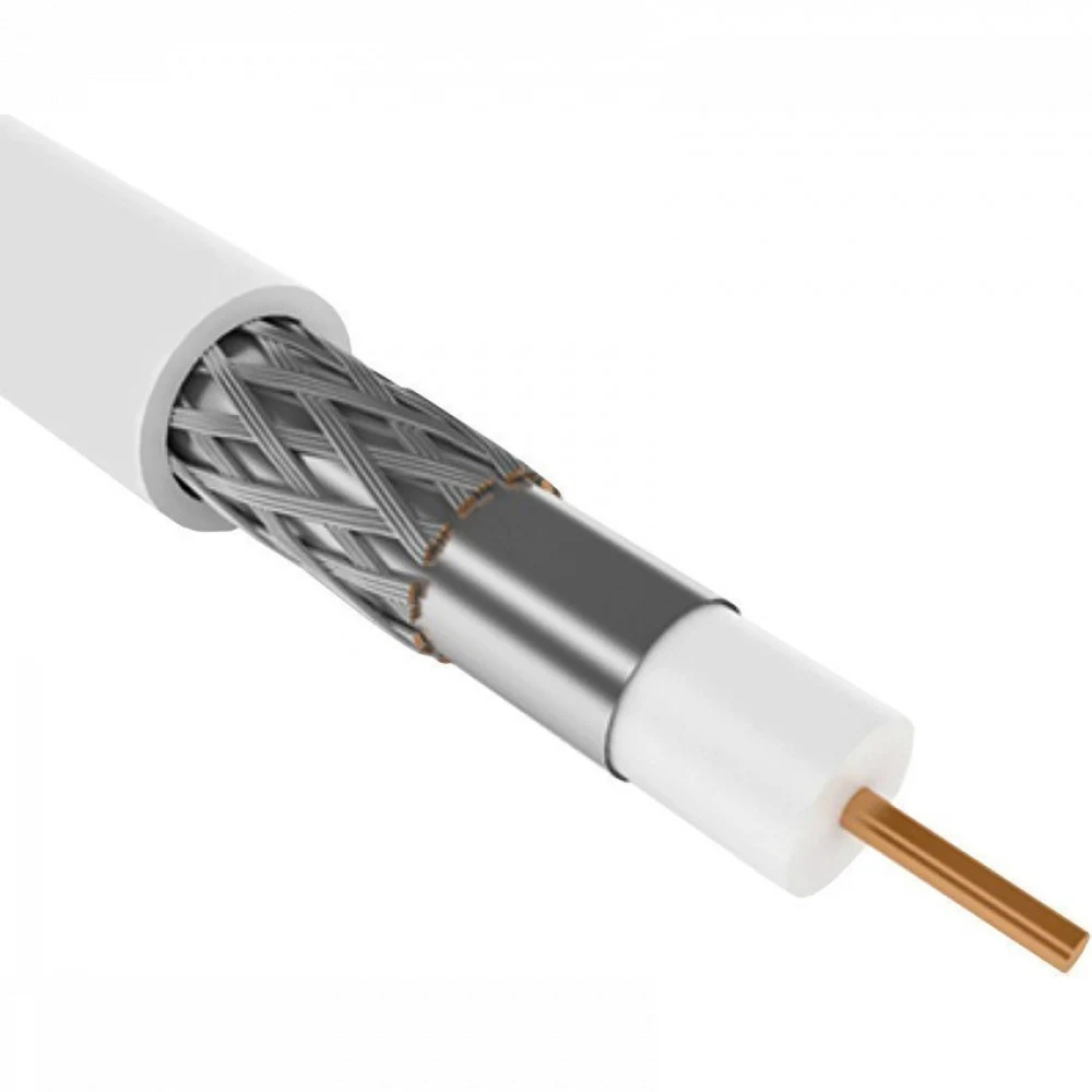 Кабель коаксиальный ITK CC1-R6F1-111-300-G RG-6 F/UTP общий экран 75Om PVC внутренний 300м белый