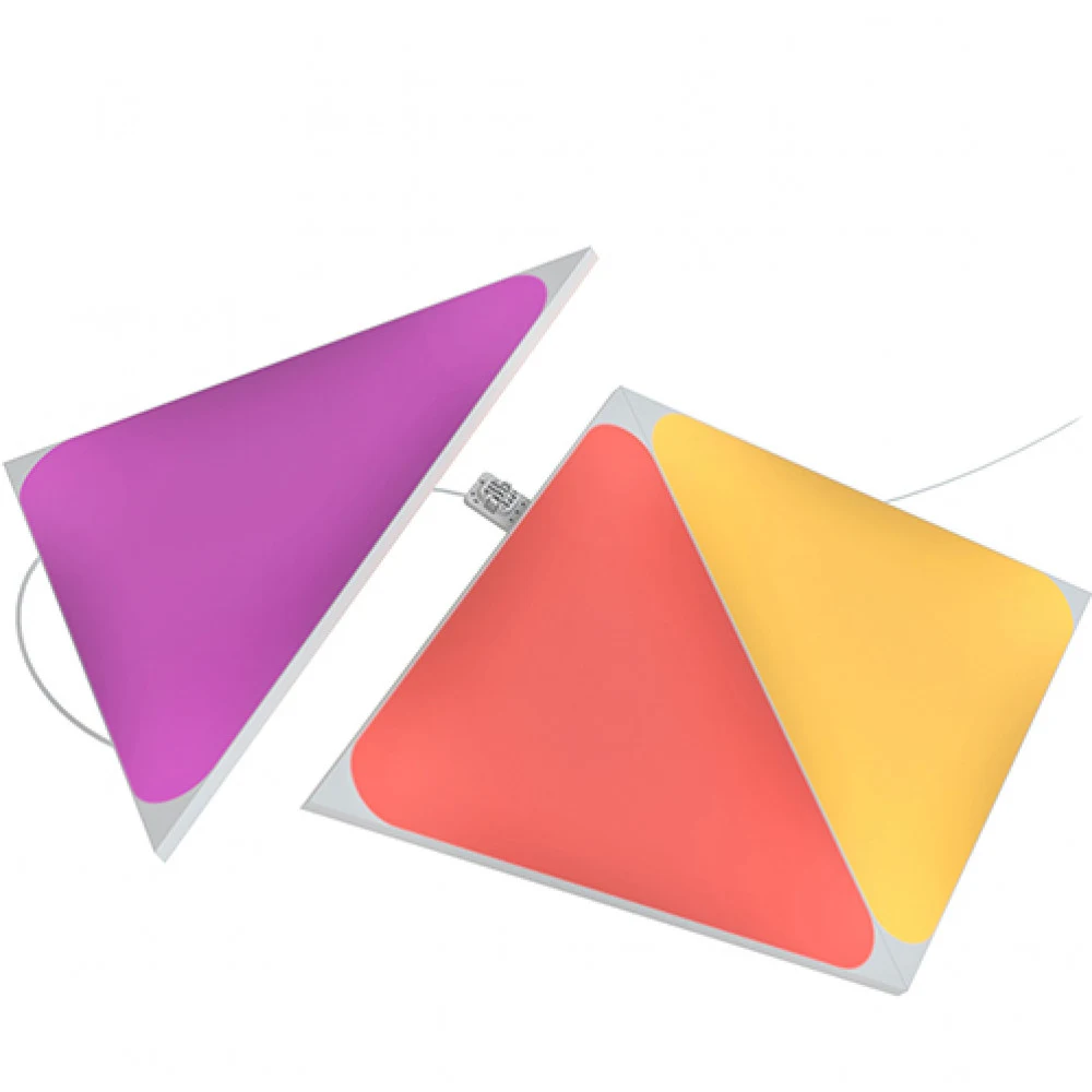 Набор дополнительных светодиодных панелей Nanoleaf Shapes Triangles без управляющего блока. В комплекте 3 шт.