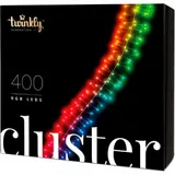 Гирлянда Twinkly Cluster 400 RGB LED, 400 Leds, 6 m, 30000 h, 4.3 mm, Black