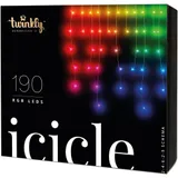 Гирлянда Twinkly Icicle 190 RGB LED, 190 Leds, 5 x 0.7 m, 30000 h, 4.3 mm, White