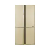 Холодильник Sharp/ 183x89.2x77.1 см, объем камер 394+211, No Frost, морозильная камера снизу, бежевый