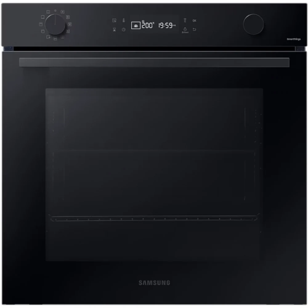 Встраиваемый духовой шкаф Samsung/ Встраиваемый духовой шкаф Samsung NV7B41201AK/WT 59.8 x 59.6 x 57 мм, Приложение SmartThings Cooking, 76 л, 2 стекло, сенсорное управление, телескоп, гриль, катали