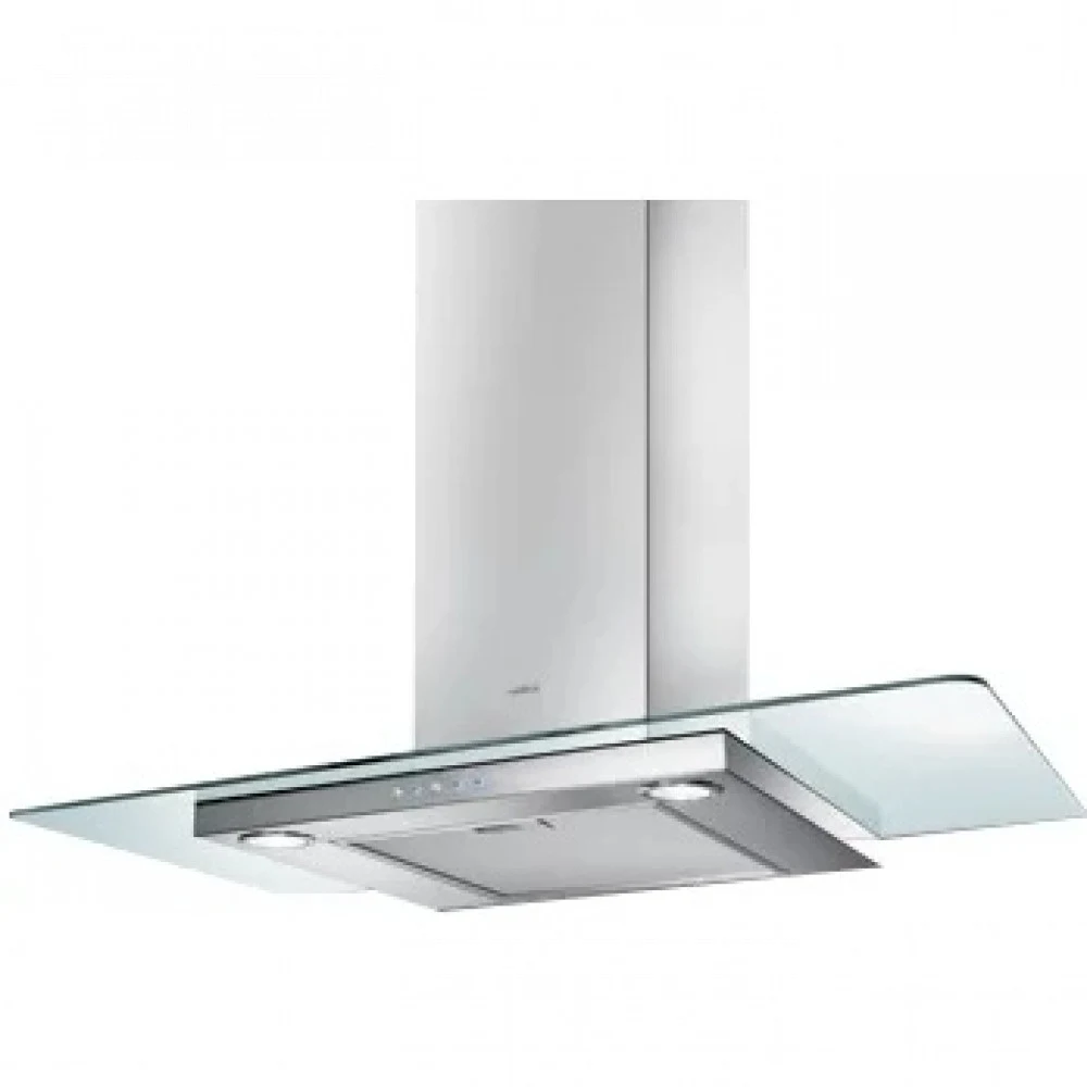 Вытяжка каминная Elica Flat Glass IX/A/90 нержавеющая сталь управление: кнопочное (1 мотор)
