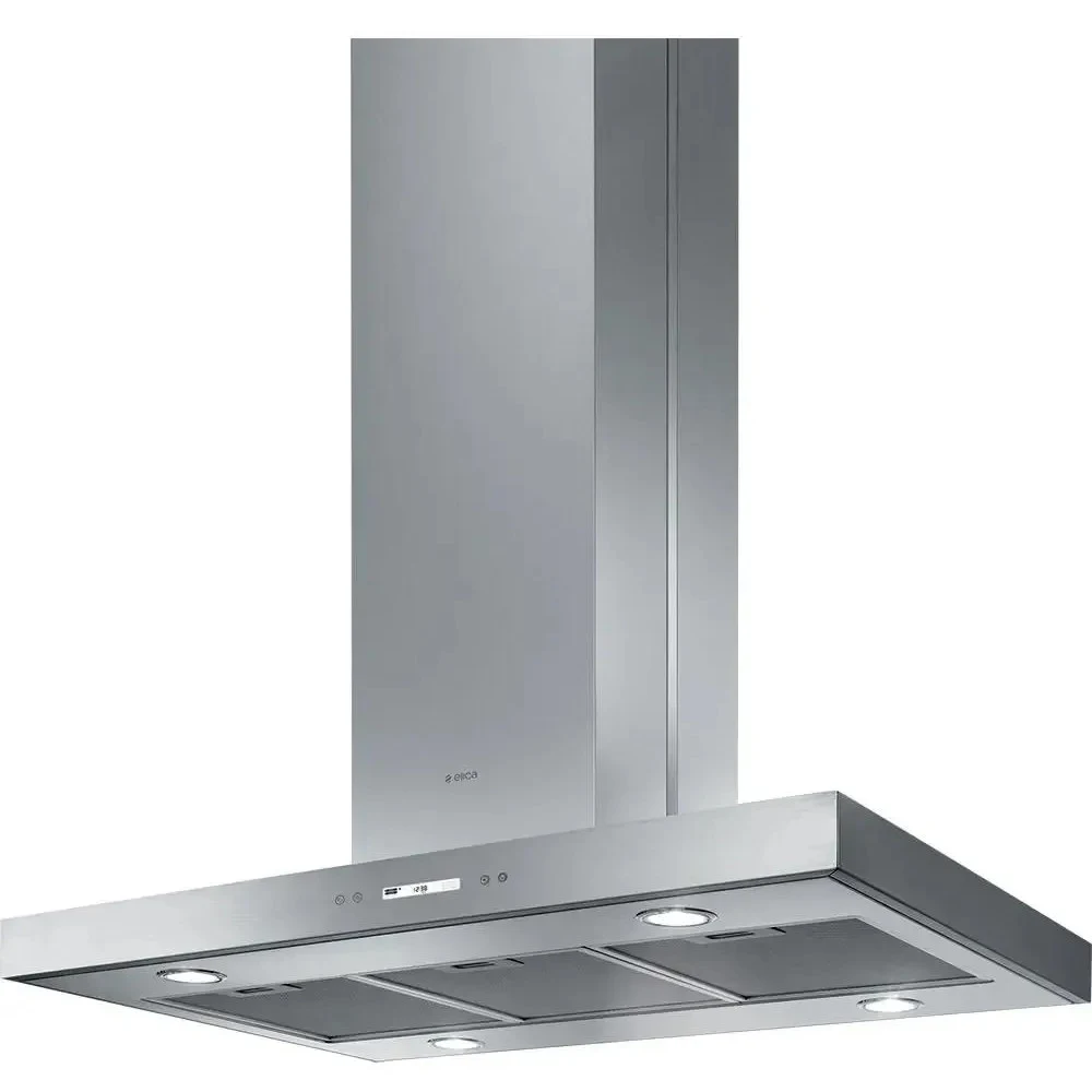 Вытяжки ELICA/ Декоративный дизайн, островная, 90х60 см, 1200 куб.м., электронное управление, дисплей, нержавеющая сталь