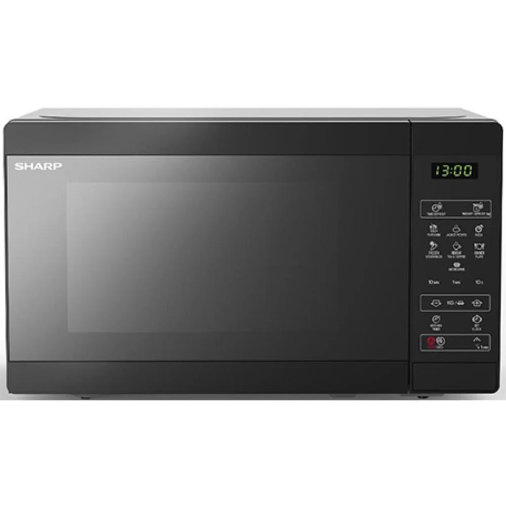 Микроволновая печь Sharp/ 20 л, 800 Вт, гриль, эмаль,черный, 440x258x324мм