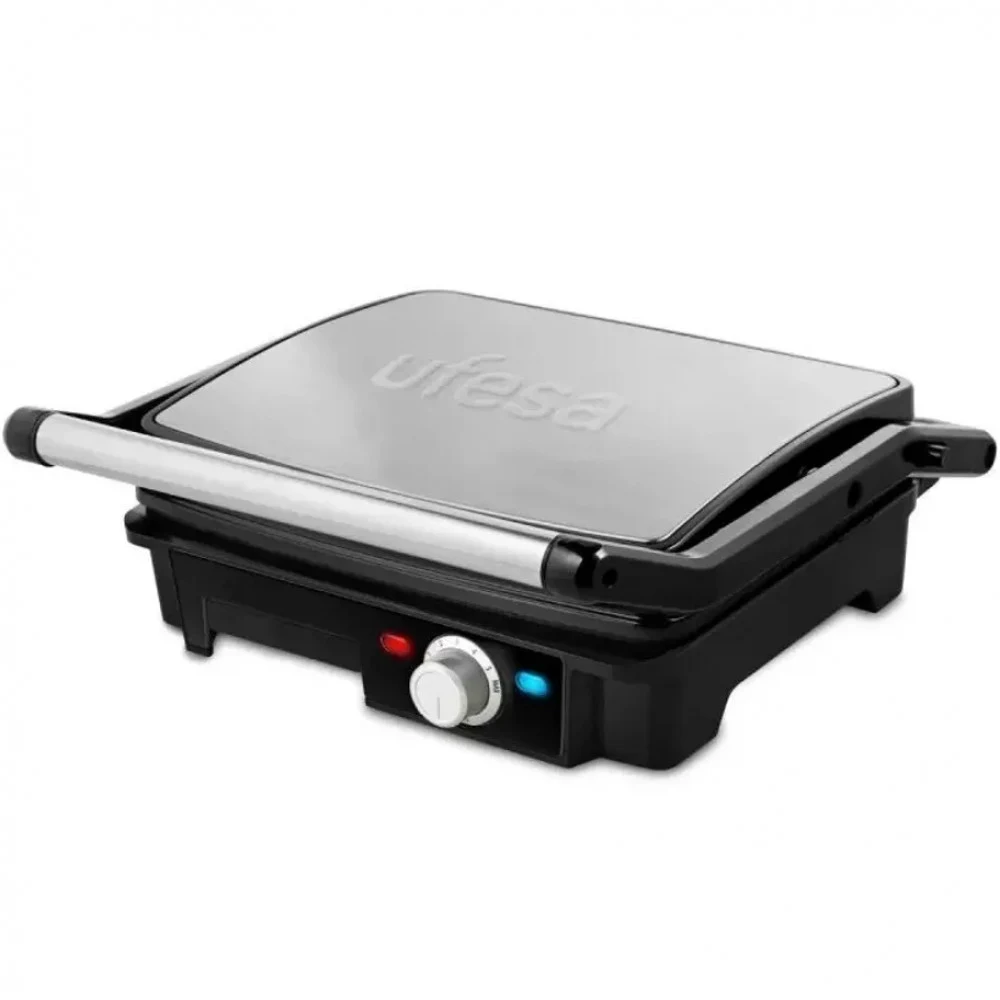 Гриль Ufesa PR2000, 2200 Вт, открытый/закрытый, сталь, Black