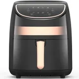 Аэрофритюрница, Deerma, Air Fryer DEM-KZ100, Объем чаши 3 л, Мощность 1000 Вт, Регулировка времени, Черный