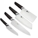 Набор ножей, HuoHou 5-piece set of compound steel knife HU0033,5 предметов, Молибден-ванадиевая сталь, Тесак, Поварской нож, Нож для легкой резки, Универсальный нож, Трехслойная сталь, Острая заточк