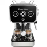 Кофеварка рожковая, Russell Hobbs, 26450-56, Рожковая, Объем 1.1л, Нержавеющая сталь, Пластик, Давление 15бар, Мощность 1350W, Автоотключение, Индикация готовности к работе, Подача горячей воды для