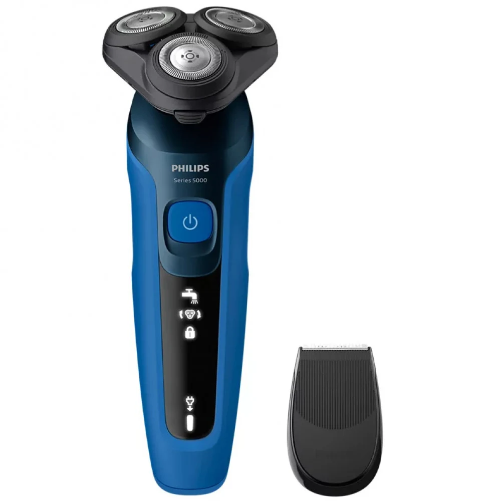 Бритва роторная/ Бритва роторная Philips S5466/17 реж.эл.:3 питан.:аккум. синий/черный